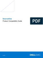 SourceOne Product Compatibility Guide