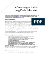 Langkah Pemasangan Kateter Urine Yang Perlu Diketahui