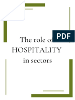 The Role of HOSPITALITY in Sectors