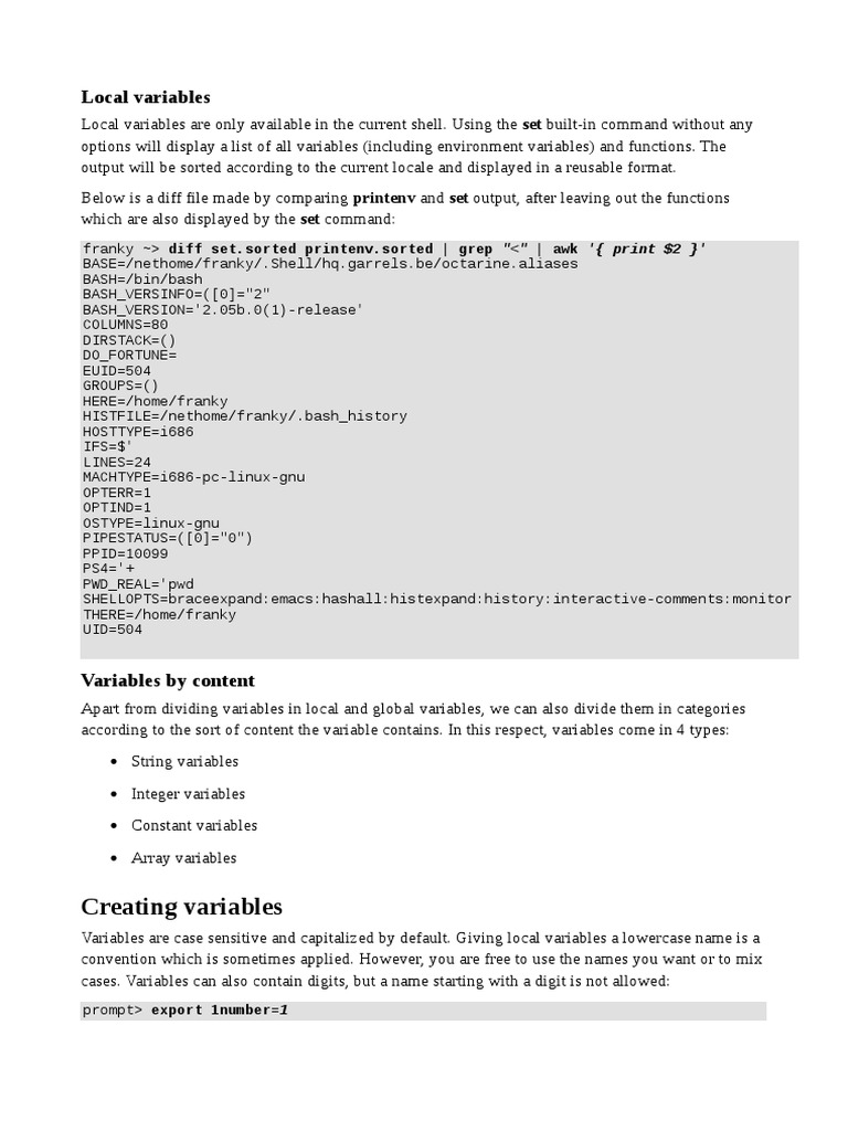 Linux Bash Beginners - Guide 16 | PDF | Computer Programming ...