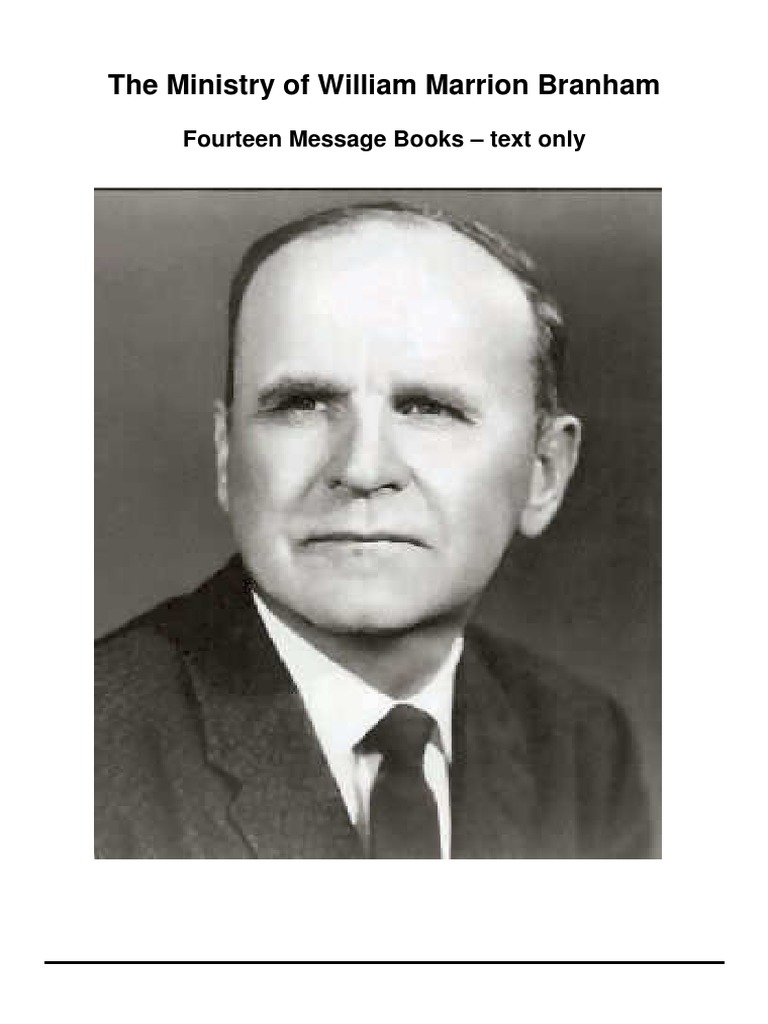 14 Message Books William Branham PDF Jesus Faith Healing