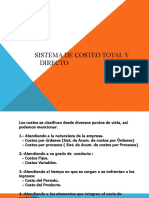 Costeo Absorbente y Costeo Directo