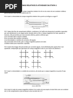 Atividade Avaliativa Eletromagnetismo (Etapa I)