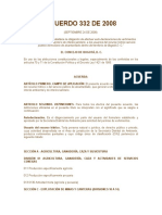 ACUERDO 332 - 2008 Vertimientos Interes Sanitario