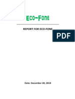 ECO FONE Report Structure From Roehampton