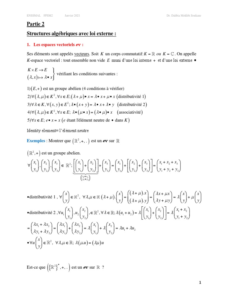 Cours1-Part2-structures-algébriques - De-Base | PDF | Base (algèbre ...