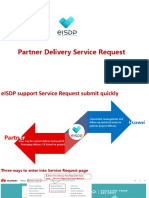 New function eISDP Partner Service Request 新功能 eISDP渠道交付问题单