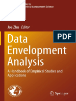 Data Envelopment Analysis: Joe Zhu Editor