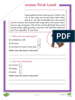 First Level Inference Activity Sheet