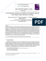 (p)2016 - 2D Numerical Analysis of Shallow Foundation Rested Near Slope under Inclined Loading