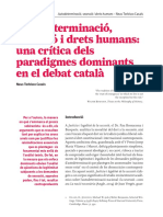 Autodeterminació, Secessió I Drets Humans: Una Crítica Dels Paradigmes Dominants en El Debat Català