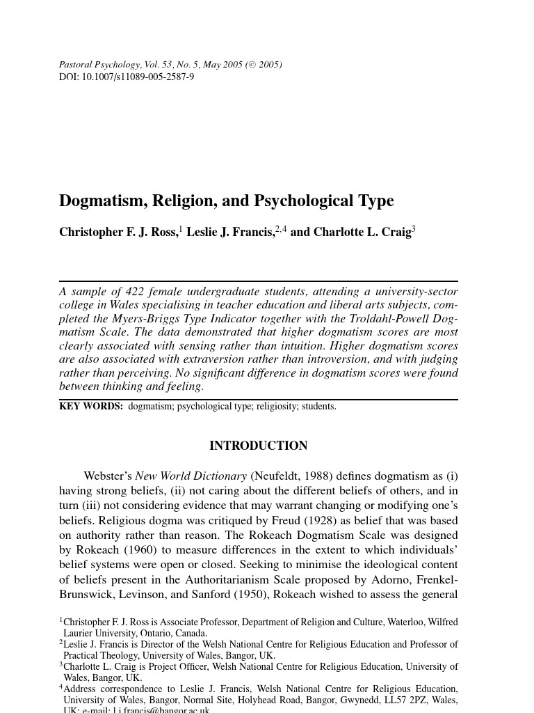 Dogmatism definition image