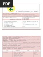 Planificacion Marzo Nivel Medio Mayor 2015