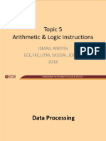 Topic 5 Arithmetic & Logic Instruction (ISMAIL - FKEUTM 2018)