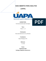 Técnicas de Entrevista Psicológica Tarea 1, 2, 3