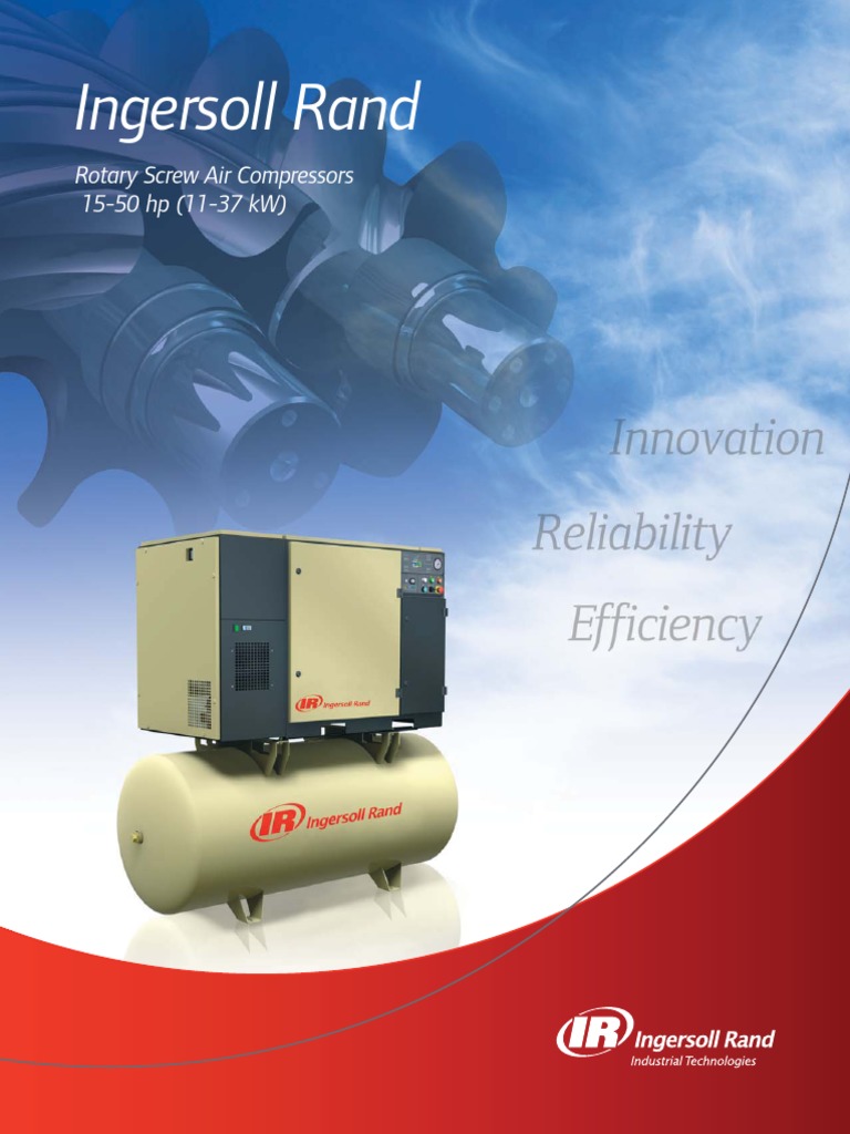 Ingersoll Rand Rotary Screw Air Compressors 15 To 50 HP Brochure JEC