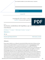 Serotonina, Metabolismo Del Triptófano