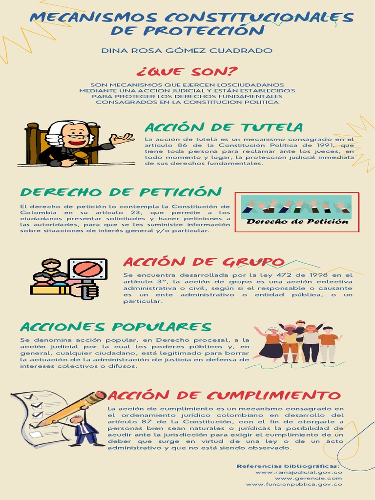 Mecanismos Constitucionales en Colombia | PDF | Derecho Constitucional ...