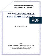 WAWASAN PENGANTAR ILMU TAFSIR Tg. DR. Miftah El-Banjary, MA