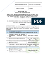 Acuerdo No. 033 Del 12 de Agosto de 2021 Modificación Calendario Académico 2021-2 Seccional Aguachica