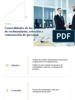 Generalidades Del Proceso de Reclutamiento, Selección y Contratación de Personal - DE