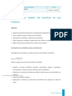 Análisis Del Beneficio de Una Empresa-Caso 2