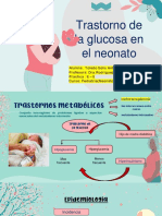 Trastorno de La Glucosa en El Neonato Antonelly
