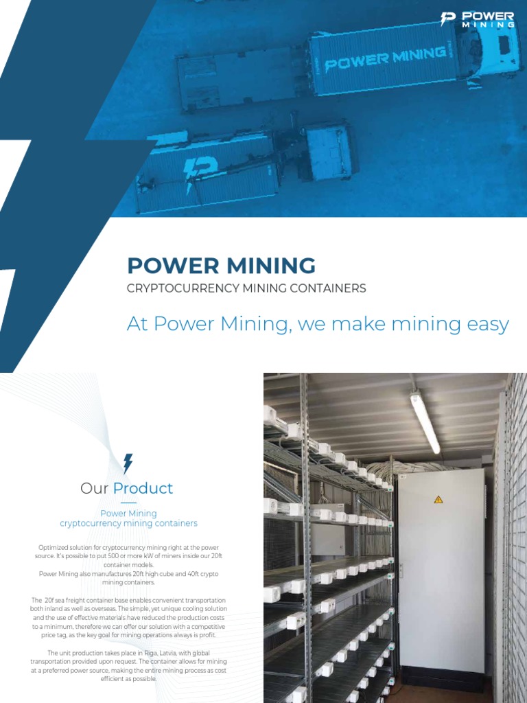 Cryptomining Kickstart - PowerMining Containers | PDF | Cryptocurrency |  Mining