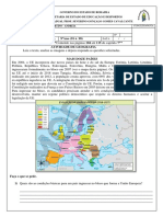 Atividade de Geografia Mês Novembro 9 Ano