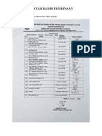 Daftar Hadir Pembinaan 2018