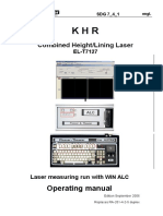 Combined Height/Lining Laser: Operating Manual