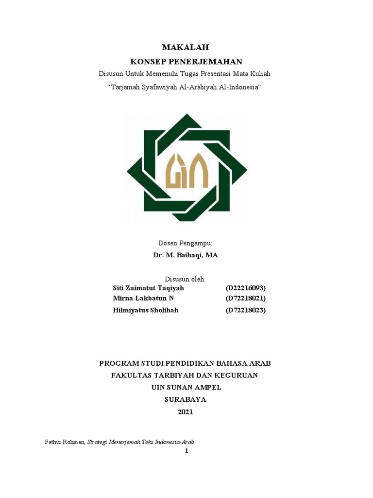 Makalah T Tahriri Kel 1 Pdf
