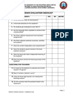 Cesista Criteria For Evaluating Textbook Bseden2 2d