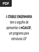 1 Apresentação mCalcLSF