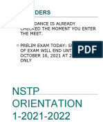 IRR For NSTP 1