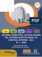 1-2020 - Informe Semestral Del Estado Del SICI - Enero 1 A Junio 30 de 2020