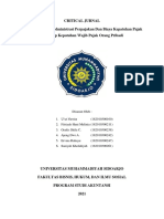 Kelompok 5 - Critical Review Akuntansi Perpajakan