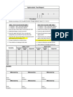 Hydrostatic Test Report: Project Description Job Order No. Test Date Qty Equipment