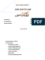Erp Software: Mis Assignment