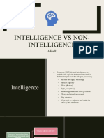 4 Intelligence Vs Non-Intelligence