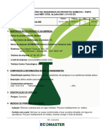 FISPQ Químico Alcalino Detergente