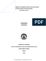 Penetapan Beberapa Parameter Spesifik Dan Non Spesifik Ekstrak Etanol Daun Asam Jawa (Tamarindus Indica L.)
