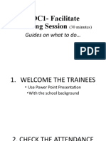 COC1 Facilitate Training Session