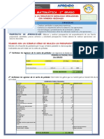 Presupuesto familiar con operaciones decimales