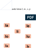 Reforzando letras l, m , s y p