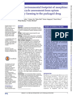 The Environmental Footprint of Morphine: A Life Cycle Assessment From Opium Poppy Farming To The Packaged Drug