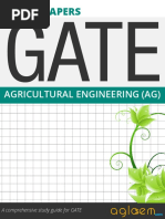 Solved Papers: Agricultural Engineering (Ag)