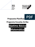 Propuesta Planificación 7° Básico Matemática