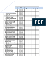 Daftar Hadir Mahasiswa: NO Nama Mahasiswa NIM Daring 1 2 3 4