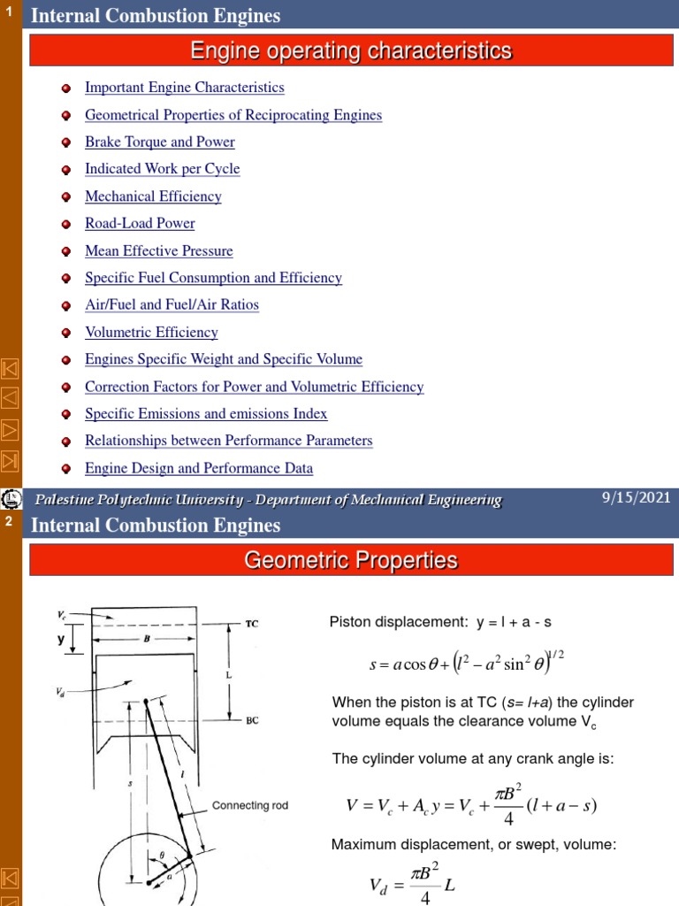 4463 L2 Engine Operating Parameters PDF Engines Internal Combustion Engine